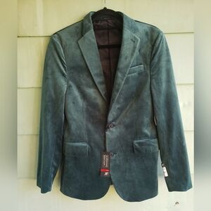 NWT Velvet Slim Fit Sport Coat- Emerald Green